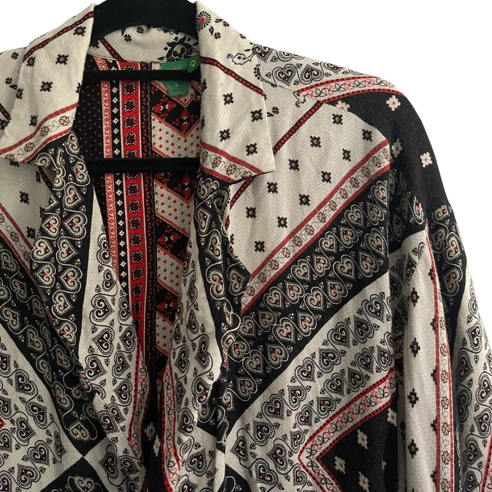 Farm Rio Reversible Boho Kimono/jacket Size M - Picture 9 of 16
